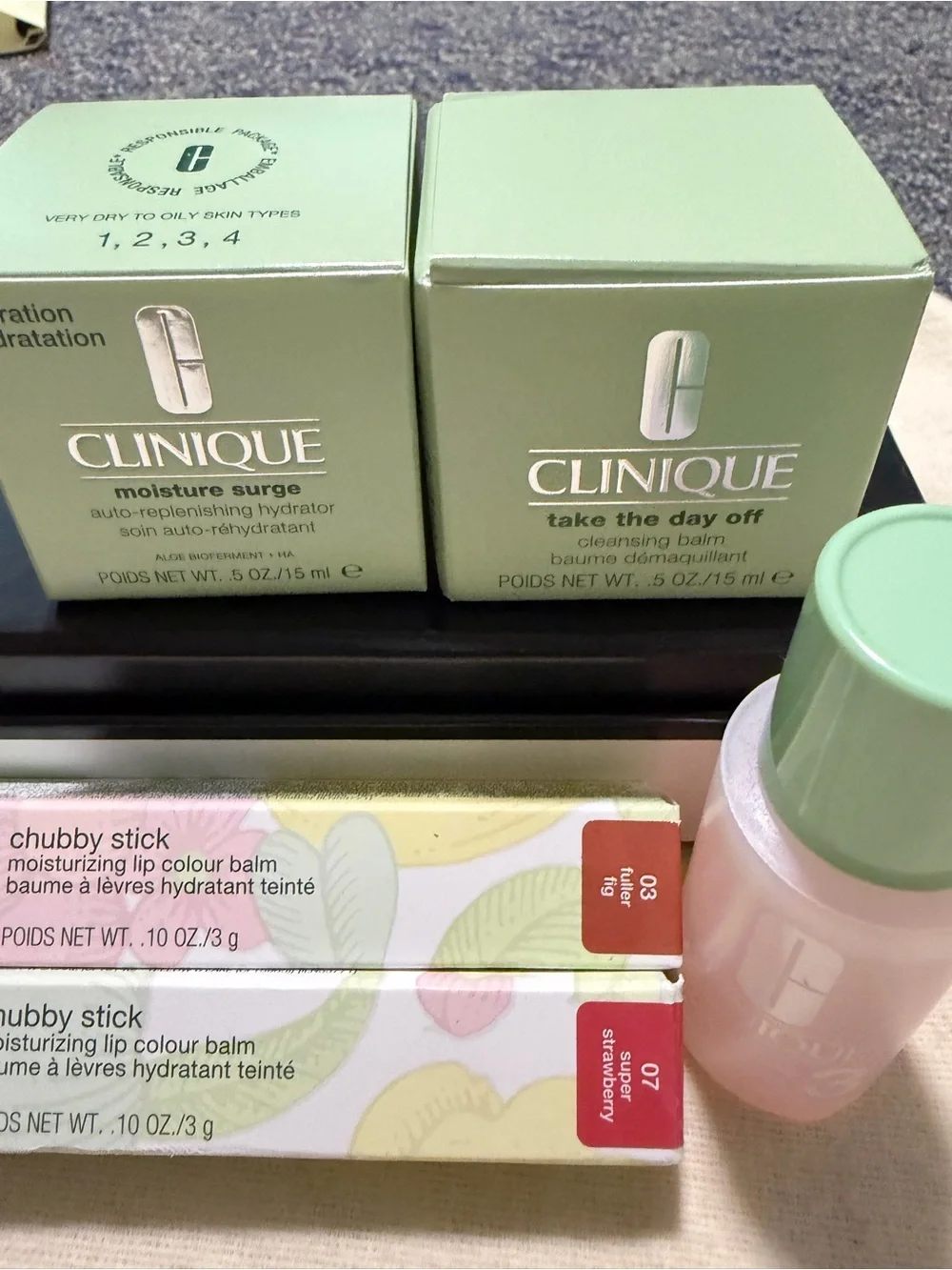 Clinique skincare jars